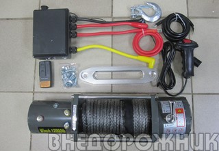 Лебёдка электрическая Electric Winch-12000 (5443 кг.) с кевларовым тросом